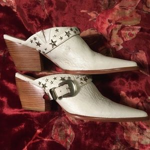 Matisse X Kate Bosworth | Judith Star-Encrusted Mule | Color: White, Size 7.5